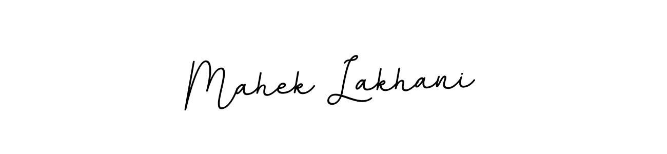 Create a beautiful signature design for name Mahek Lakhani. With this signature (BallpointsItalic-DORy9) fonts, you can make a handwritten signature for free. Mahek Lakhani signature style 11 images and pictures png