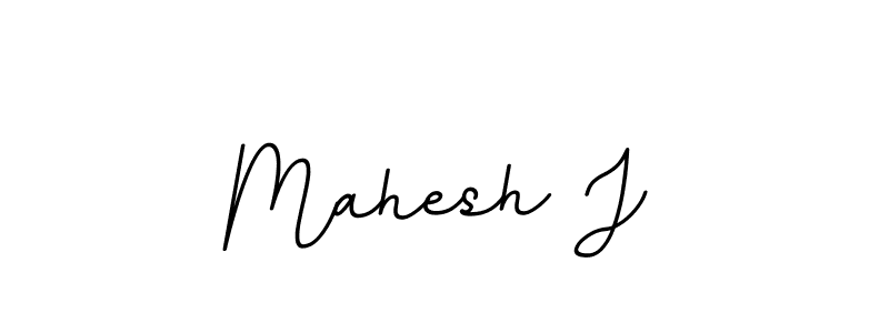 Design your own signature with our free online signature maker. With this signature software, you can create a handwritten (BallpointsItalic-DORy9) signature for name Mahesh J. Mahesh J signature style 11 images and pictures png