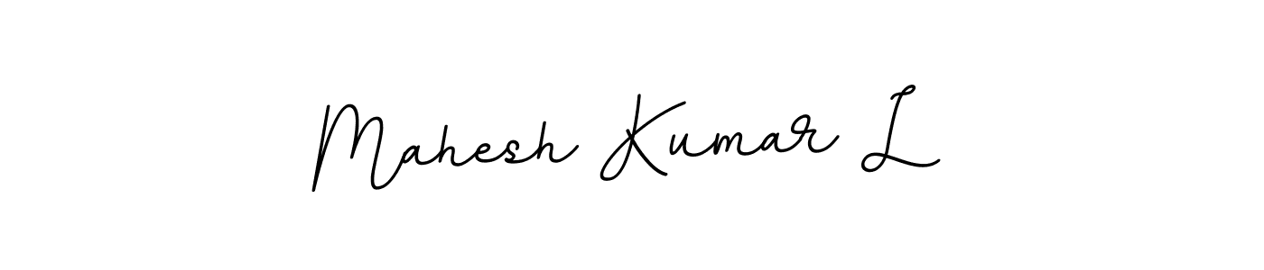 Make a beautiful signature design for name Mahesh Kumar L. With this signature (BallpointsItalic-DORy9) style, you can create a handwritten signature for free. Mahesh Kumar L signature style 11 images and pictures png