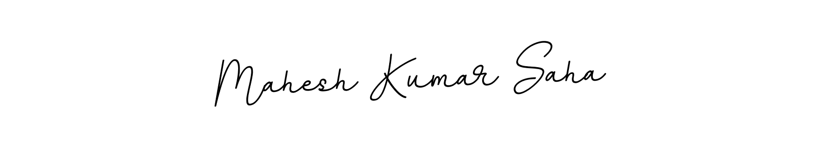 The best way (BallpointsItalic-DORy9) to make a short signature is to pick only two or three words in your name. The name Mahesh Kumar Saha include a total of six letters. For converting this name. Mahesh Kumar Saha signature style 11 images and pictures png