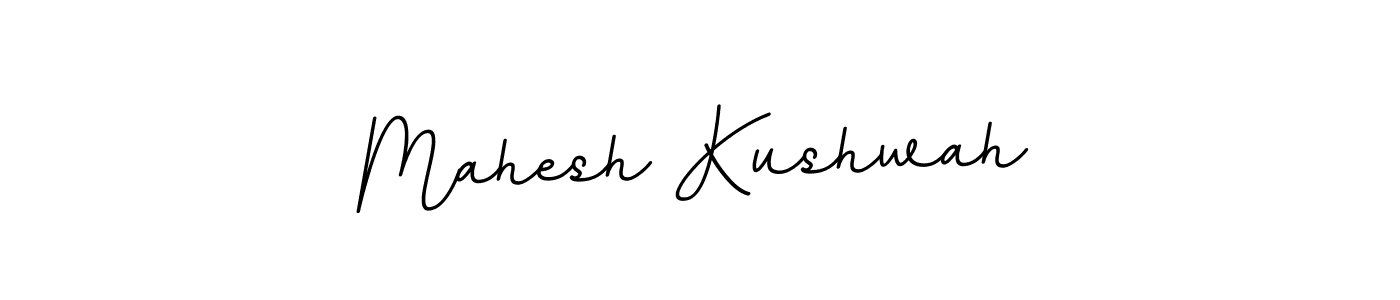 Design your own signature with our free online signature maker. With this signature software, you can create a handwritten (BallpointsItalic-DORy9) signature for name Mahesh Kushwah. Mahesh Kushwah signature style 11 images and pictures png