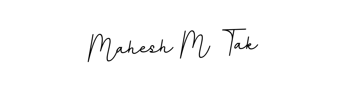 How to make Mahesh M Tak name signature. Use BallpointsItalic-DORy9 style for creating short signs online. This is the latest handwritten sign. Mahesh M Tak signature style 11 images and pictures png