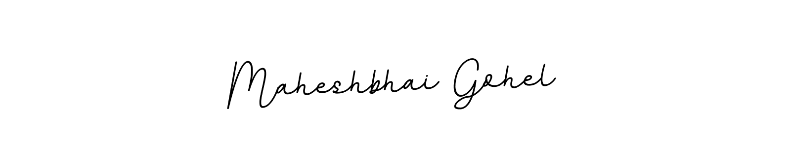 The best way (BallpointsItalic-DORy9) to make a short signature is to pick only two or three words in your name. The name Maheshbhai Gohel include a total of six letters. For converting this name. Maheshbhai Gohel signature style 11 images and pictures png