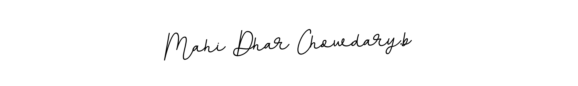 The best way (BallpointsItalic-DORy9) to make a short signature is to pick only two or three words in your name. The name Mahi Dhar Chowdary.b include a total of six letters. For converting this name. Mahi Dhar Chowdary.b signature style 11 images and pictures png