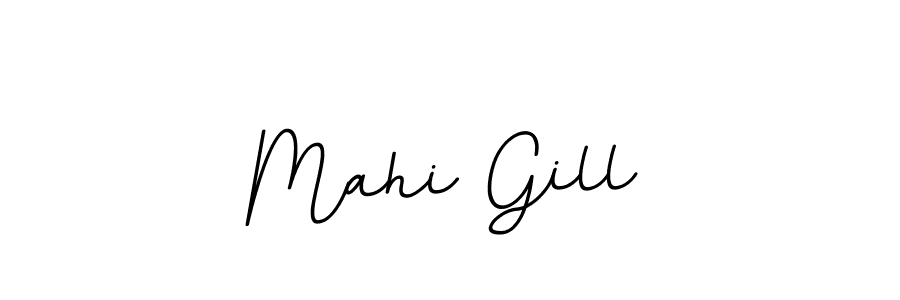 Mahi Gill stylish signature style. Best Handwritten Sign (BallpointsItalic-DORy9) for my name. Handwritten Signature Collection Ideas for my name Mahi Gill. Mahi Gill signature style 11 images and pictures png