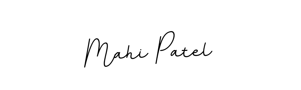 Design your own signature with our free online signature maker. With this signature software, you can create a handwritten (BallpointsItalic-DORy9) signature for name Mahi Patel. Mahi Patel signature style 11 images and pictures png