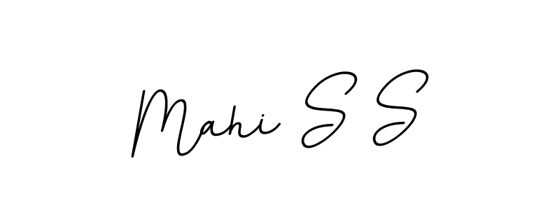 The best way (BallpointsItalic-DORy9) to make a short signature is to pick only two or three words in your name. The name Mahi S S include a total of six letters. For converting this name. Mahi S S signature style 11 images and pictures png