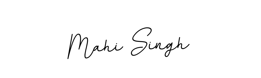Use a signature maker to create a handwritten signature online. With this signature software, you can design (BallpointsItalic-DORy9) your own signature for name Mahi Singh. Mahi Singh signature style 11 images and pictures png