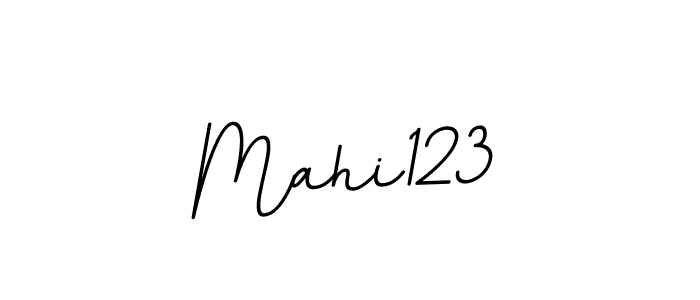 How to make Mahi123 name signature. Use BallpointsItalic-DORy9 style for creating short signs online. This is the latest handwritten sign. Mahi123 signature style 11 images and pictures png