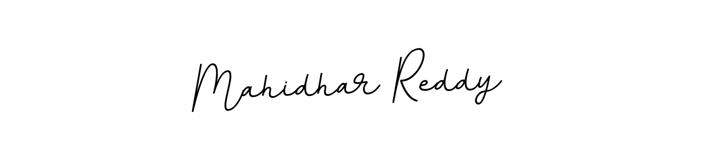 The best way (BallpointsItalic-DORy9) to make a short signature is to pick only two or three words in your name. The name Mahidhar Reddy include a total of six letters. For converting this name. Mahidhar Reddy signature style 11 images and pictures png