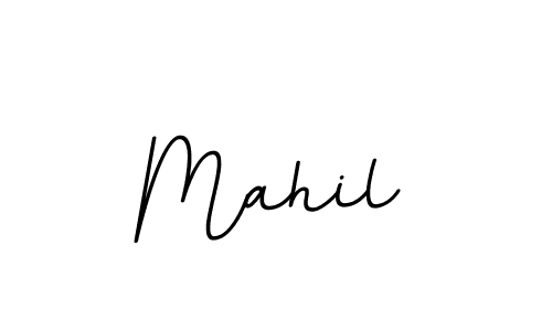 Use a signature maker to create a handwritten signature online. With this signature software, you can design (BallpointsItalic-DORy9) your own signature for name Mahil. Mahil signature style 11 images and pictures png