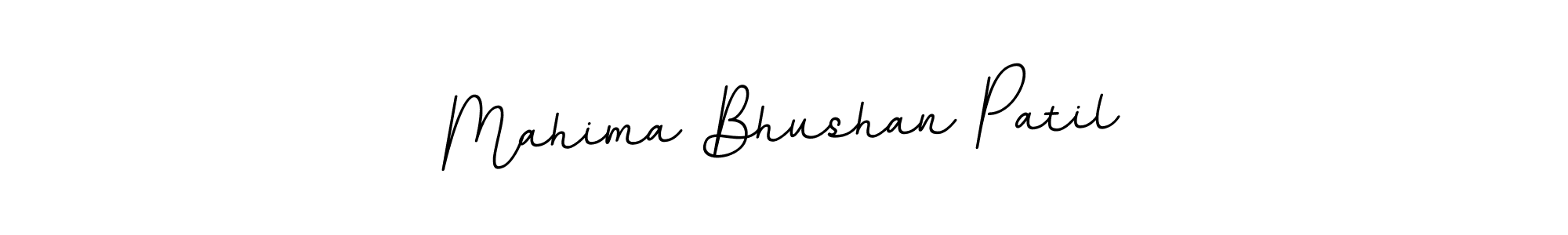 Use a signature maker to create a handwritten signature online. With this signature software, you can design (BallpointsItalic-DORy9) your own signature for name Mahima Bhushan Patil. Mahima Bhushan Patil signature style 11 images and pictures png