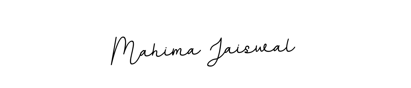 The best way (BallpointsItalic-DORy9) to make a short signature is to pick only two or three words in your name. The name Mahima Jaiswal include a total of six letters. For converting this name. Mahima Jaiswal signature style 11 images and pictures png