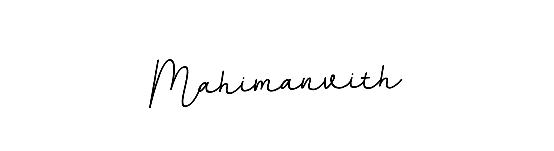 The best way (BallpointsItalic-DORy9) to make a short signature is to pick only two or three words in your name. The name Mahimanvith include a total of six letters. For converting this name. Mahimanvith signature style 11 images and pictures png