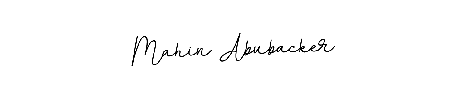 You should practise on your own different ways (BallpointsItalic-DORy9) to write your name (Mahin Abubacker) in signature. don't let someone else do it for you. Mahin Abubacker signature style 11 images and pictures png