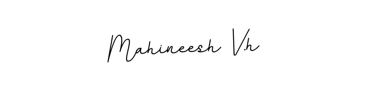 Design your own signature with our free online signature maker. With this signature software, you can create a handwritten (BallpointsItalic-DORy9) signature for name Mahineesh V.h. Mahineesh V.h signature style 11 images and pictures png