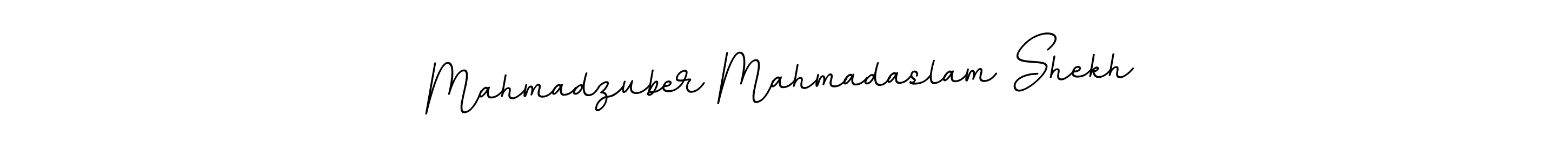 Design your own signature with our free online signature maker. With this signature software, you can create a handwritten (BallpointsItalic-DORy9) signature for name Mahmadzuber Mahmadaslam Shekh. Mahmadzuber Mahmadaslam Shekh signature style 11 images and pictures png