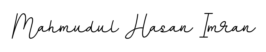 Create a personalized artistic stamp with Mahmudul Hasan Imran in BallpointsItalic-DORy9 font. Perfect for visual artists, designers, and influencers. Mahmudul Hasan Imran signature style 11 images and pictures png