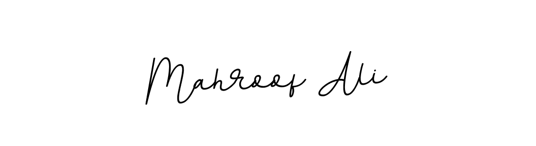 How to make Mahroof Ali name signature. Use BallpointsItalic-DORy9 style for creating short signs online. This is the latest handwritten sign. Mahroof Ali signature style 11 images and pictures png