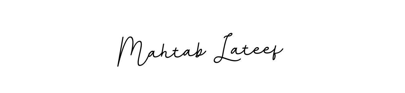 The best way (BallpointsItalic-DORy9) to make a short signature is to pick only two or three words in your name. The name Mahtab Lateef include a total of six letters. For converting this name. Mahtab Lateef signature style 11 images and pictures png