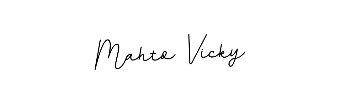 Design your own signature with our free online signature maker. With this signature software, you can create a handwritten (BallpointsItalic-DORy9) signature for name Mahto Vicky. Mahto Vicky signature style 11 images and pictures png