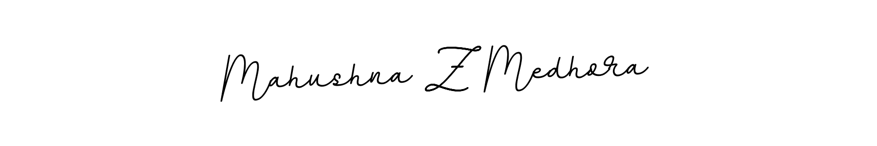 Design your own signature with our free online signature maker. With this signature software, you can create a handwritten (BallpointsItalic-DORy9) signature for name Mahushna Z Medhora. Mahushna Z Medhora signature style 11 images and pictures png