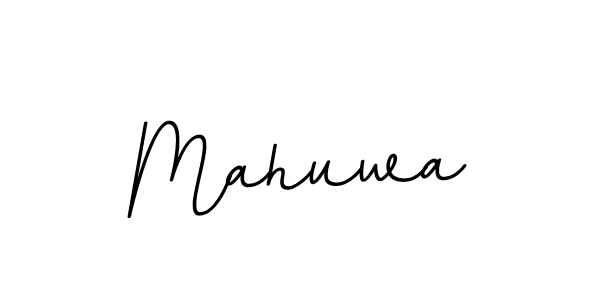 You should practise on your own different ways (BallpointsItalic-DORy9) to write your name (Mahuwa) in signature. don't let someone else do it for you. Mahuwa signature style 11 images and pictures png