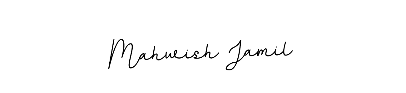 This is the best signature style for the Mahwish Jamil name. Also you like these signature font (BallpointsItalic-DORy9). Mix name signature. Mahwish Jamil signature style 11 images and pictures png