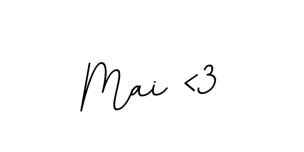 How to make Mai <3 signature? BallpointsItalic-DORy9 is a professional autograph style. Create handwritten signature for Mai <3 name. Mai <3 signature style 11 images and pictures png