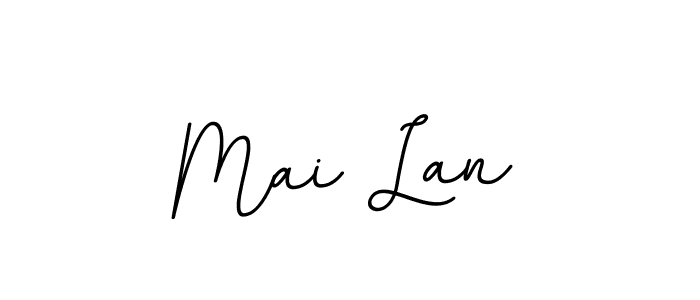 Use a signature maker to create a handwritten signature online. With this signature software, you can design (BallpointsItalic-DORy9) your own signature for name Mai Lan. Mai Lan signature style 11 images and pictures png