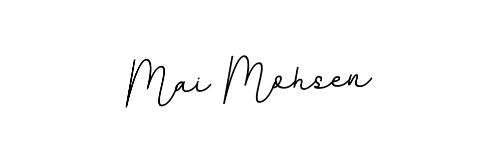 Use a signature maker to create a handwritten signature online. With this signature software, you can design (BallpointsItalic-DORy9) your own signature for name Mai Mohsen. Mai Mohsen signature style 11 images and pictures png