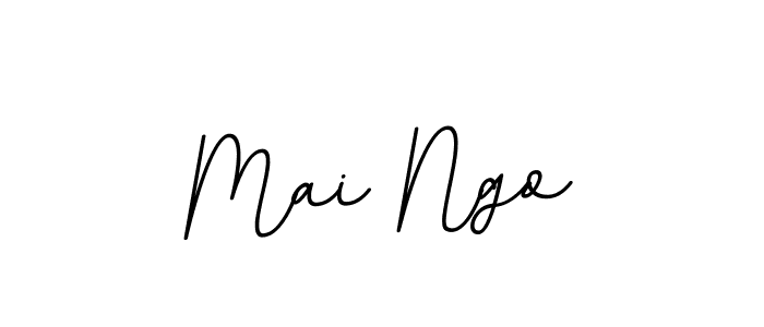 Design your own signature with our free online signature maker. With this signature software, you can create a handwritten (BallpointsItalic-DORy9) signature for name Mai Ngo. Mai Ngo signature style 11 images and pictures png