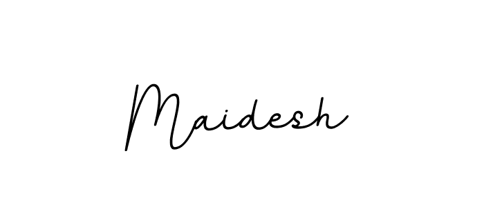It looks lik you need a new signature style for name Maidesh. Design unique handwritten (BallpointsItalic-DORy9) signature with our free signature maker in just a few clicks. Maidesh signature style 11 images and pictures png