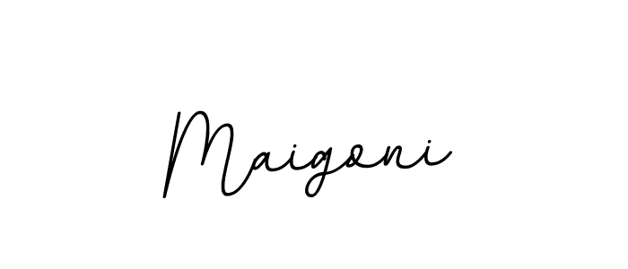 Maigoni stylish signature style. Best Handwritten Sign (BallpointsItalic-DORy9) for my name. Handwritten Signature Collection Ideas for my name Maigoni. Maigoni signature style 11 images and pictures png