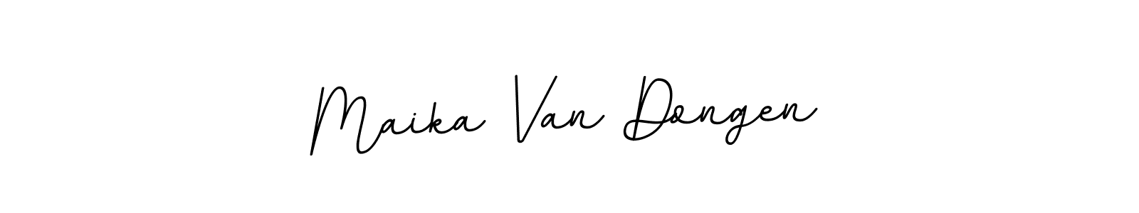 Use a signature maker to create a handwritten signature online. With this signature software, you can design (BallpointsItalic-DORy9) your own signature for name Maika Van Dongen. Maika Van Dongen signature style 11 images and pictures png