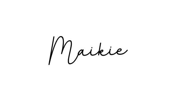 It looks lik you need a new signature style for name Maikie. Design unique handwritten (BallpointsItalic-DORy9) signature with our free signature maker in just a few clicks. Maikie signature style 11 images and pictures png