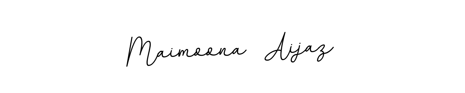 You can use this online signature creator to create a handwritten signature for the name Maimoona  Aijaz. This is the best online autograph maker. Maimoona  Aijaz signature style 11 images and pictures png