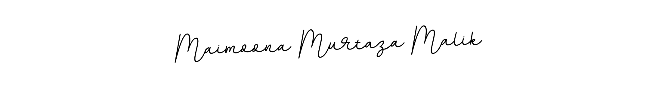 Create a beautiful signature design for name Maimoona Murtaza Malik. With this signature (BallpointsItalic-DORy9) fonts, you can make a handwritten signature for free. Maimoona Murtaza Malik signature style 11 images and pictures png