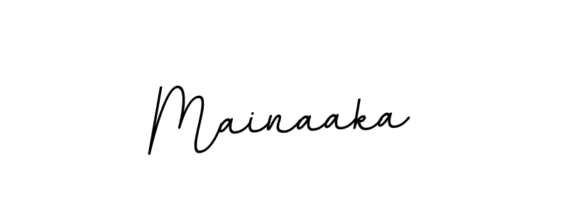 Design your own signature with our free online signature maker. With this signature software, you can create a handwritten (BallpointsItalic-DORy9) signature for name Mainaaka. Mainaaka signature style 11 images and pictures png