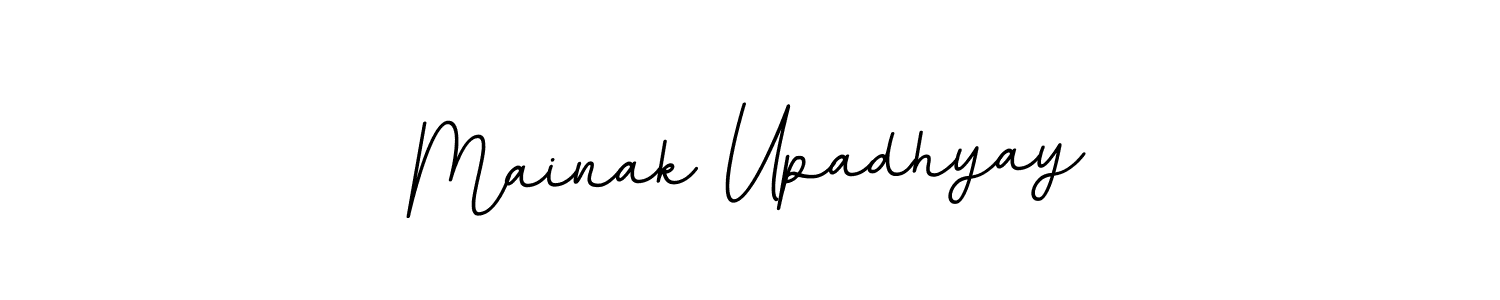 You should practise on your own different ways (BallpointsItalic-DORy9) to write your name (Mainak Upadhyay) in signature. don't let someone else do it for you. Mainak Upadhyay signature style 11 images and pictures png