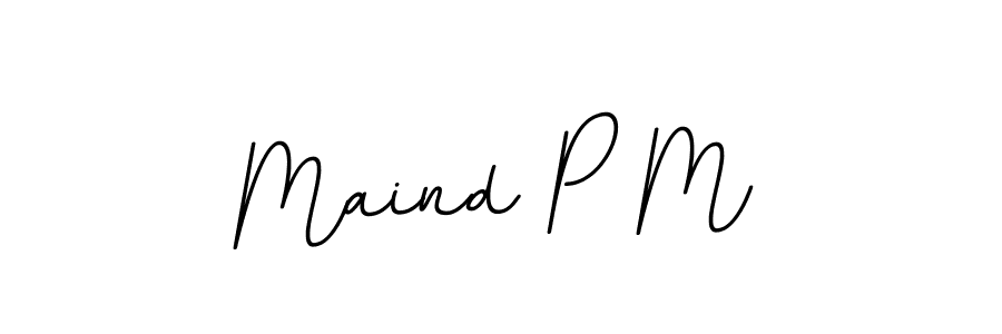 Make a beautiful signature design for name Maind P M. With this signature (BallpointsItalic-DORy9) style, you can create a handwritten signature for free. Maind P M signature style 11 images and pictures png