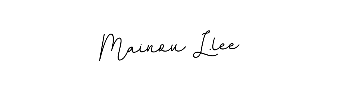 Mainou L.lee stylish signature style. Best Handwritten Sign (BallpointsItalic-DORy9) for my name. Handwritten Signature Collection Ideas for my name Mainou L.lee. Mainou L.lee signature style 11 images and pictures png