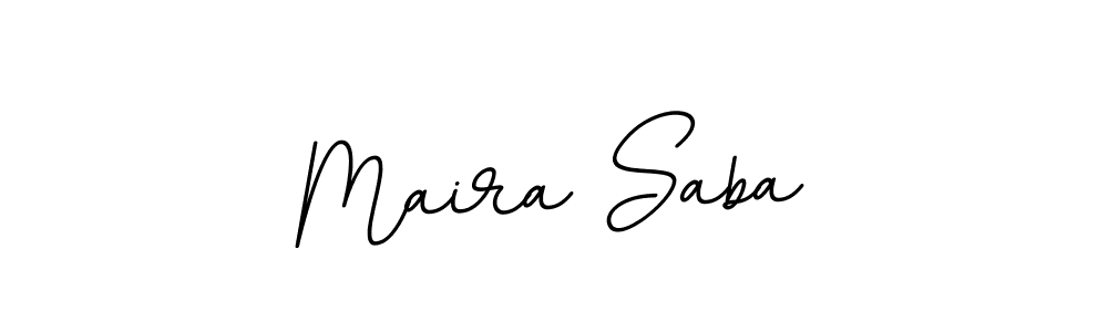 Design your own signature with our free online signature maker. With this signature software, you can create a handwritten (BallpointsItalic-DORy9) signature for name Maira Saba. Maira Saba signature style 11 images and pictures png