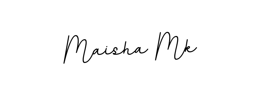 Use a signature maker to create a handwritten signature online. With this signature software, you can design (BallpointsItalic-DORy9) your own signature for name Maisha Mk. Maisha Mk signature style 11 images and pictures png