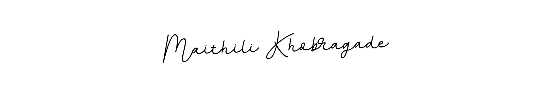 Use a signature maker to create a handwritten signature online. With this signature software, you can design (BallpointsItalic-DORy9) your own signature for name Maithili Khobragade. Maithili Khobragade signature style 11 images and pictures png