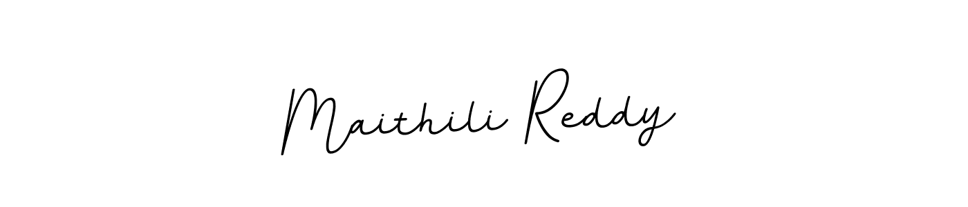 Use a signature maker to create a handwritten signature online. With this signature software, you can design (BallpointsItalic-DORy9) your own signature for name Maithili Reddy. Maithili Reddy signature style 11 images and pictures png