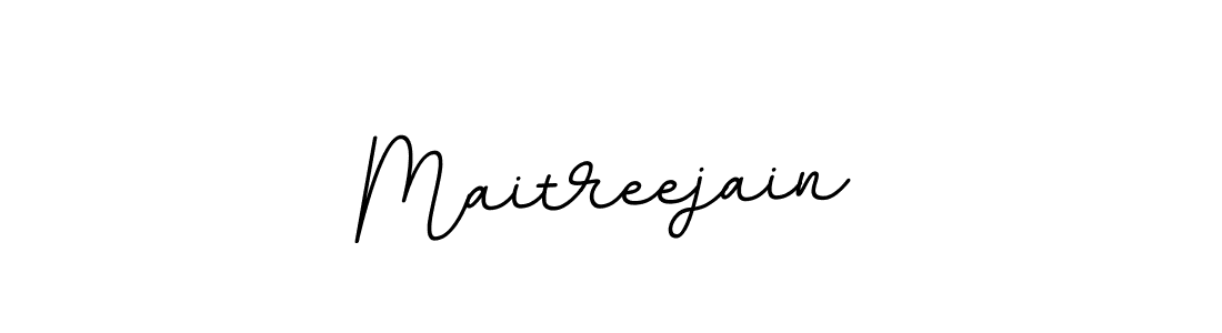 Create a beautiful signature design for name Maitreejain. With this signature (BallpointsItalic-DORy9) fonts, you can make a handwritten signature for free. Maitreejain signature style 11 images and pictures png