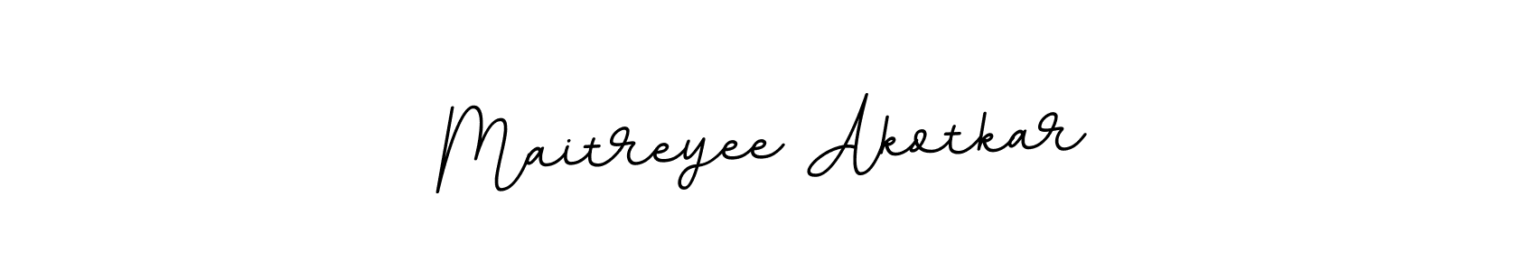 This is the best signature style for the Maitreyee Akotkar name. Also you like these signature font (BallpointsItalic-DORy9). Mix name signature. Maitreyee Akotkar signature style 11 images and pictures png