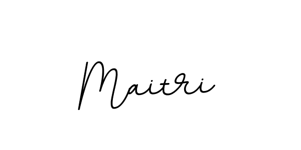 Design your own signature with our free online signature maker. With this signature software, you can create a handwritten (BallpointsItalic-DORy9) signature for name Maitri. Maitri signature style 11 images and pictures png