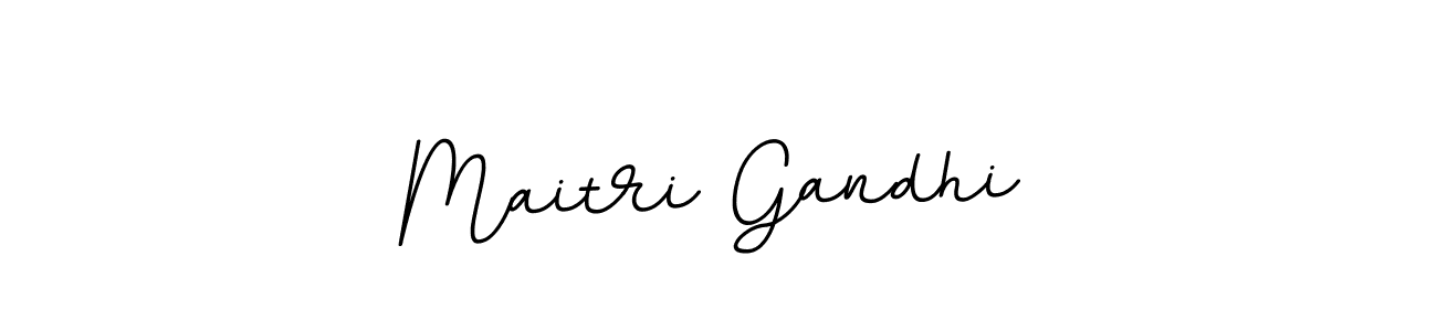 Create a beautiful signature design for name Maitri Gandhi. With this signature (BallpointsItalic-DORy9) fonts, you can make a handwritten signature for free. Maitri Gandhi signature style 11 images and pictures png